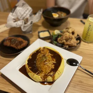 Pork Tonkatsu Omurice