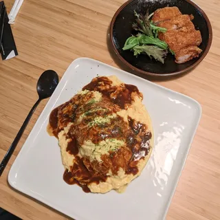 Classic Japanese Omurice Combo