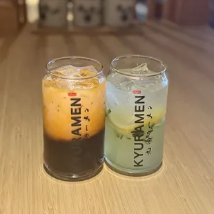 Amazing lemonade and Thai iced tea