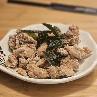 Popcorn chicken.   Super seasoned