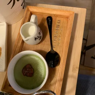 Matcha Pudding W. Red Bean