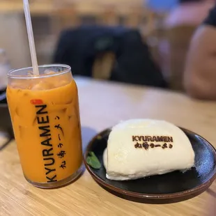 Thai tea and bao