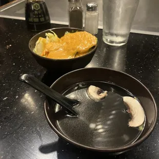 Miso Soup and Green Salad