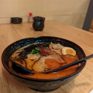 Tonkatsu spicy ramen