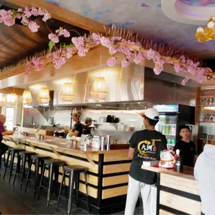 sushi and sashimi, interior