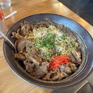 Gyudon Bowl - beef and rice with all the right flavors