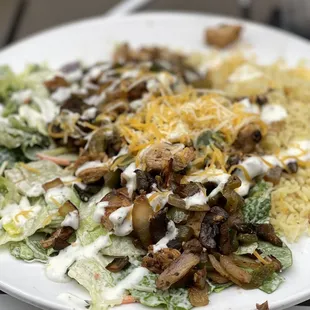 Chicken Portobello Rice Bowl (delicious!)