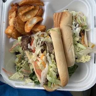 Beef portobello meal