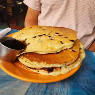 Chocolate chip pancakes