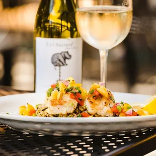 Mango Salsa Sea Bass