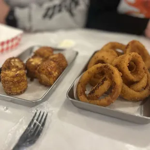 CAJUN FRIED CORN and FRIED ONION