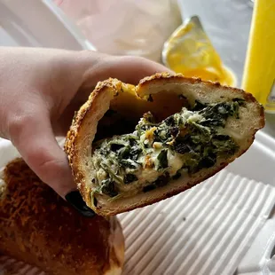 Spinach and Cheese Calzone