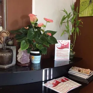 A corner of waiting area