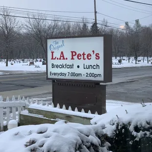 Restaurant sign