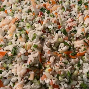 Crab and shrimp ceviche