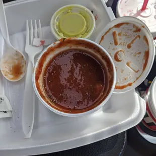 Salsa from chips and salsa