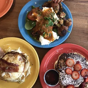 pancakes, food