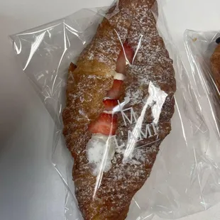 Strawberry cream croissant