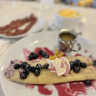 Lemon Blueberry Crepes