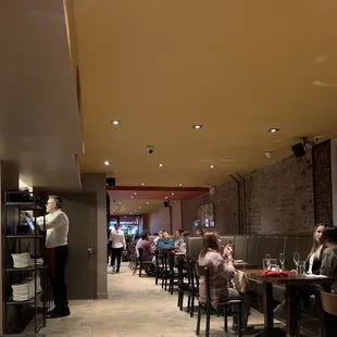 people sitting at tables
