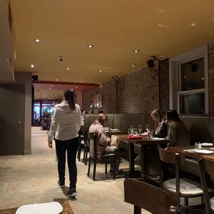 people sitting at tables