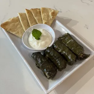 Dolma Appetizer, delicious with the dip!
