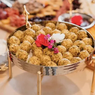 Goat cheese truffle balls!