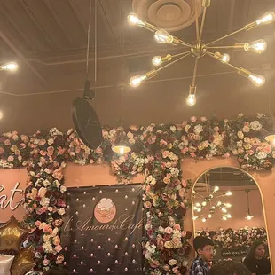 the interior of the restaurant
