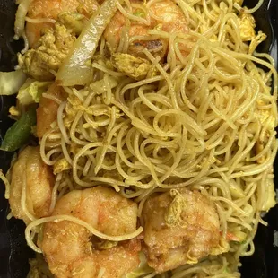 Singapore Noodles w/Shrimp