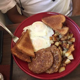 Full Breakfast with sausage. Very good