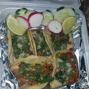 Beef tongue and Al pastor.