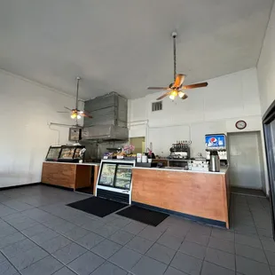 the interior of a restaurant