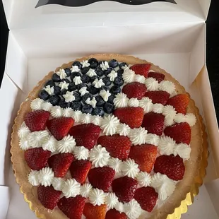 4th of July Fruit Tart