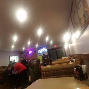 people eating in a restaurant