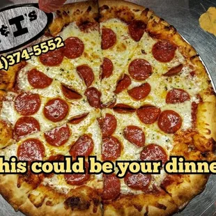 Wednesday Pizza Special! (Large 1-Topping Pizza $13.00)