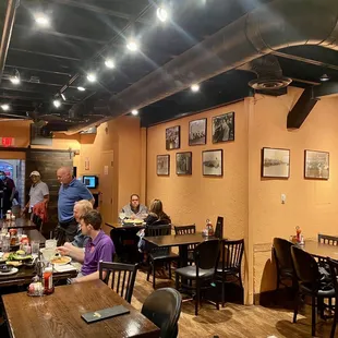 A peek inside one of the dining rooms