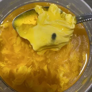 Mold in egg drop soup