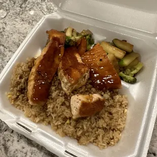 Hibachi Salmon Dinner