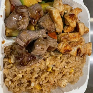 Hibachi Chicken and Steak Dinner