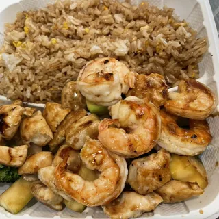 Hibachi Chicken and Shrimp Dinner