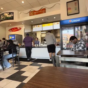 customers in a restaurant