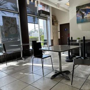 Rear area near the men and women bathroom