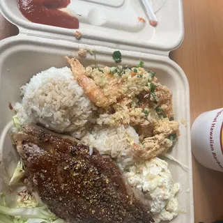 Steak & Garlic Shrimp Combo Plate