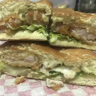 Fried Shrimp Burger