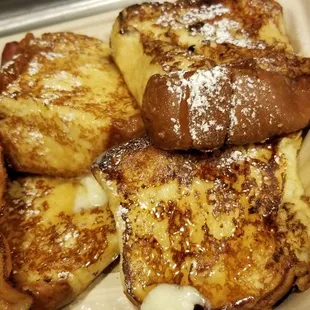 French toast side order crispy bacon Delish!