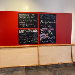 Menu w special menu