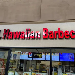 the front of the restaurant