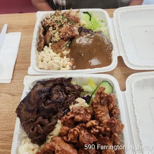 The whole affair,  heavy plates, had to take home leftovers.