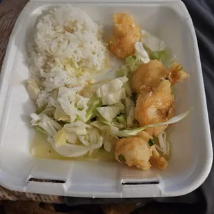 Mini garlic shrimp.