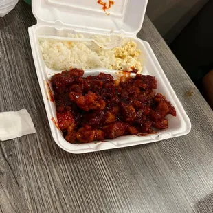 Pineapple chicken definitely not worth the price